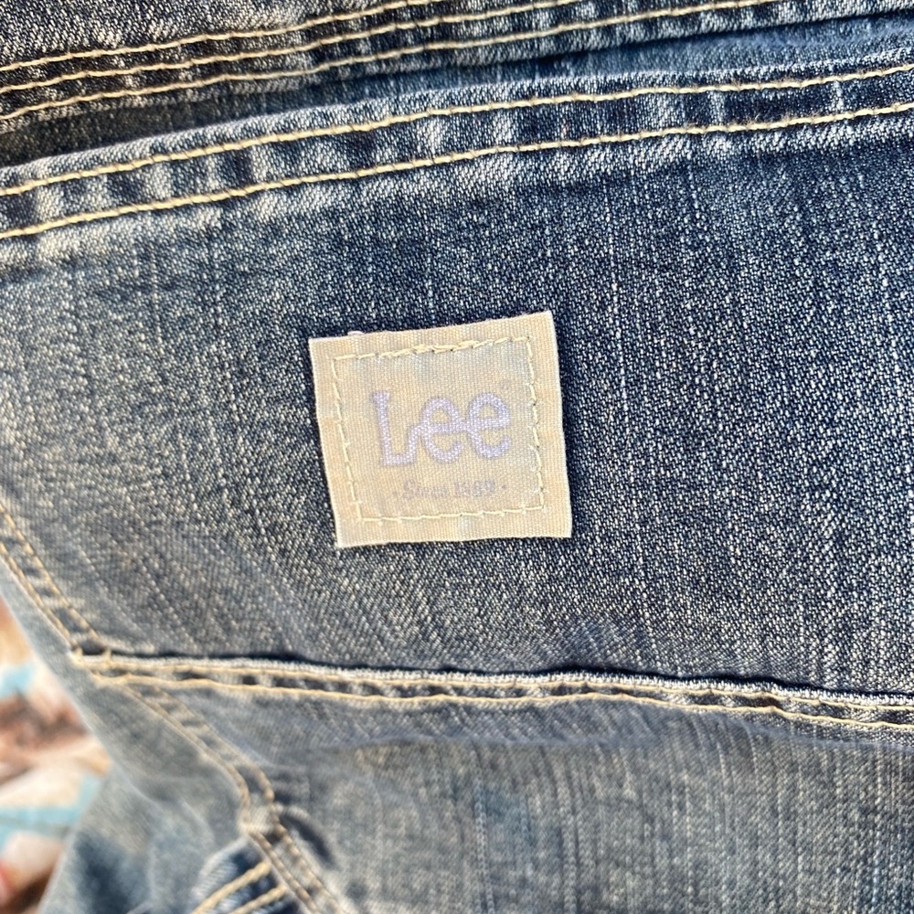 Lee Carpenter Jeans Relaxed Pockets Hammer Loop Paint Splattered 40x32 - Picture 4 of 8